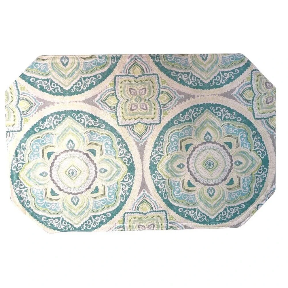 Summer Fun teal medallion